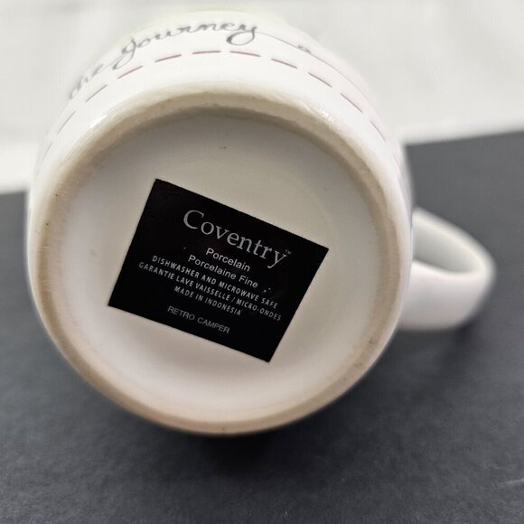 Retro Camper It’s all about the journey Large 18 Oz Porcelain Mug – “A” - Picture 14 of 16